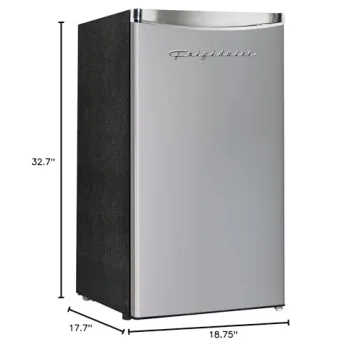 Compact Frigidaire Mini Fridge - 3.2 Cu Ft Stainless Steel