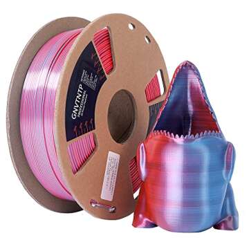 Silk MagicPLA 3D Printer Filament, Shiny Silk Coextruded PLA, PLA Filament 1.75mm, Silk Blue-Silk Re...