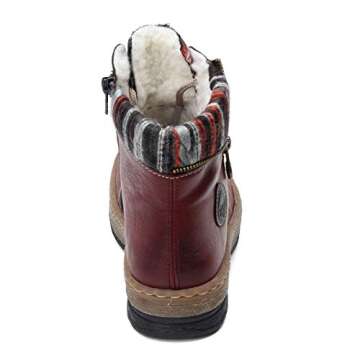 Rieker Z6741 Felicitas 41 Wine/Rot/Grau/Basalt EU 39 (US Women's 8) M