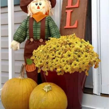Satefello UV Resistant Outdoor Artificial Flowers Bundles