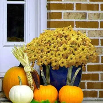 Satefello UV Resistant Outdoor Artificial Flowers Bundles