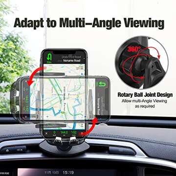 CD Slot Car Phone Mount, Universal CD Slot & Air Vent Phone Holder Hands-Free CD Player Car Cradle Vehicle Mount for iPhone 14 13 12 11 Pro Max XS XR SE Galaxy S23 S22 S21 S20 S10 Android Phones