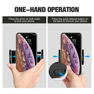 CD Slot Car Phone Mount, Universal CD Slot & Air Vent Phone Holder Hands-Free CD Player Car Cradle Vehicle Mount for iPhone 14 13 12 11 Pro Max XS XR SE Galaxy S23 S22 S21 S20 S10 Android Phones