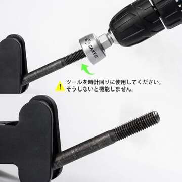 Saker Deburring Tool for Metal, Quick Release Shank