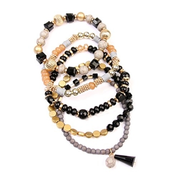 Stylish RIAH FASHION Stackable Beaded Bracelets