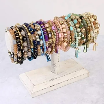 Stylish RIAH FASHION Stackable Beaded Bracelets