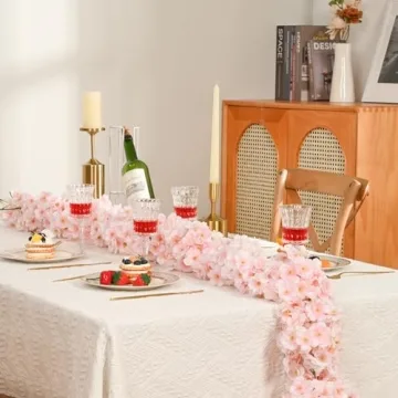 Elegant Cherry Blossom Garland for Weddings and Decor