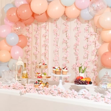 Elegant Cherry Blossom Garland for Weddings and Decor