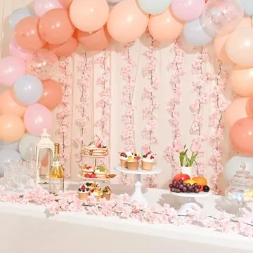 Elegant Cherry Blossom Garland for Weddings and Decor