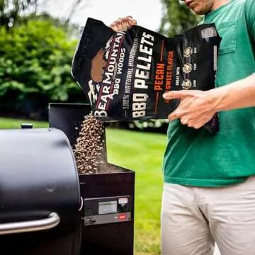 Bear Mountain All Natural Wood Pellets for Smoker, Grill & BBQ, 20 Lbs, Pecan
