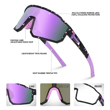 MVPTGRS Youth Sport Sunglasses for Ages 8-14