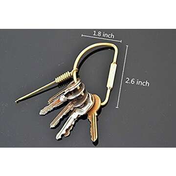 Stylish and Durable Brass Key Holder for Everyday Use