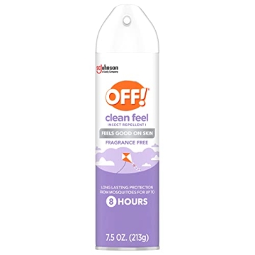 OFF! Clean Feel Insect Repellent Aerosol with 20% Picaridin, Bug Spray for All Outdoor Activities, 7...