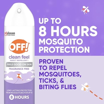 OFF! Clean Feel Insect Repellent Aerosol 20% Picaridin 7.5 oz