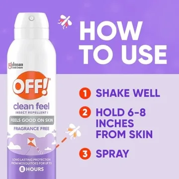 OFF! Clean Feel Insect Repellent Aerosol 20% Picaridin 7.5 oz