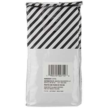 Amazon Fresh Just Bright Whole Bean Coffee, Light Roast, 12 Ounce (Pack of 3)