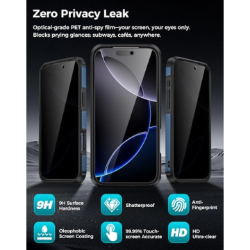 Goton iPhone 17 Pro Max Case with Privacy Screen & Stand