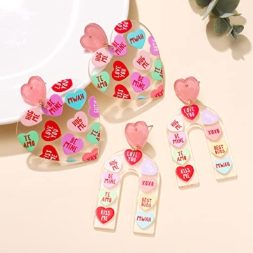 Cute Heart Earrings for Valentine's Day Gifts - Lightweight & Stylish