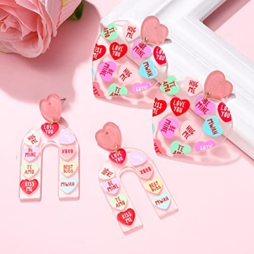 Cute Heart Earrings for Valentine's Day Gifts - Lightweight & Stylish