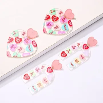 Cute Heart Earrings for Valentine's Day Gifts - Lightweight & Stylish
