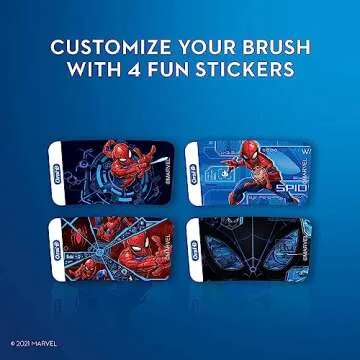 Oral-B Kids Electric Toothbrush Featuring Marvel's Spiderman, for Kids 3+