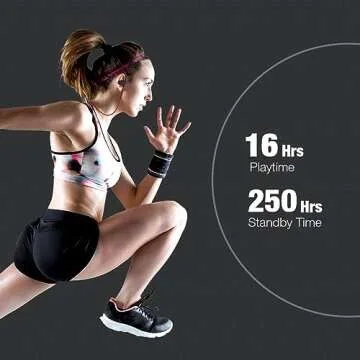 Boean Bluetooth Headphones Wireless Earbuds Bluetooth 5.3 Running Headphones IPX7 Waterproof Earphones with 16 Hrs Playtime Stereo Sound Isolation Headsets for Workout Gym