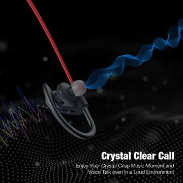 Boean Bluetooth Headphones Wireless Earbuds Bluetooth 5.3 Running Headphones IPX7 Waterproof Earphones with 16 Hrs Playtime Stereo Sound Isolation Headsets for Workout Gym