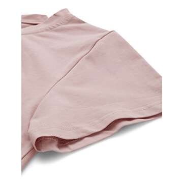 SweatyRocks Women's Summer Short Sleeve Tee Distressed Ripped Crop T-shirt Tops Pink S