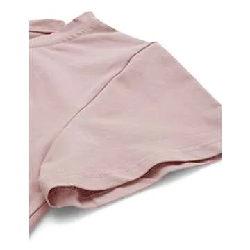 SweatyRocks Women's Summer Short Sleeve Tee Distressed Ripped Crop T-shirt Tops Pink S