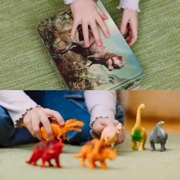 Dinosaur Toy Set for Kids – 12 Realistic Figures & Storage Box