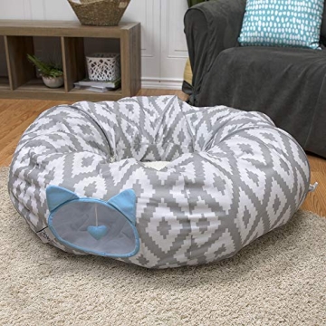 Kitty City Large Cat Tunnel Bed for Pets and Play
