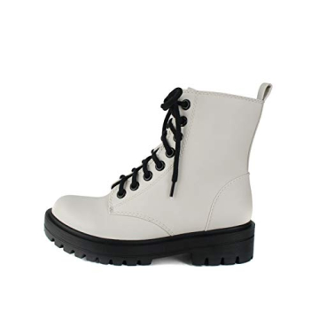 Soda FIRM - Trendy Combat Ankle Booties with Zipper