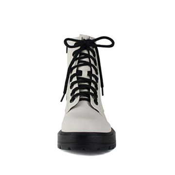 Soda FIRM - Trendy Combat Ankle Booties with Zipper