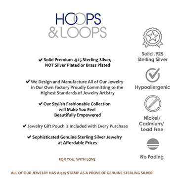 Hoops & Loops - Sterling Silver 25mm High Polished Click Top Hoop Earrings in Yellow Gold Flash Plated