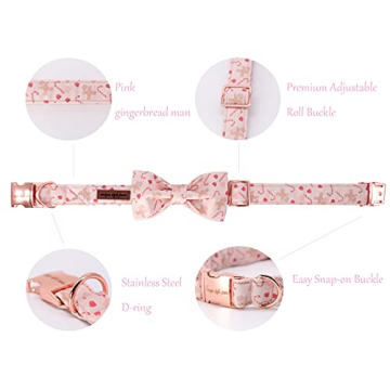 Unique Style Paws Dog Collar - Adjustable Bowtie for Large Dogs, Perfect Gift for All Occasions