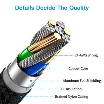 KINPS MFI Certified (10ft/3m) USB C to Lightning Fast Charging Cable Compatible with iPhone 12/11/11Pro/11 Pro Max/XS MAX/XS/XR/X, Supports Power Delivery(for Use with Type C Chargers), Black