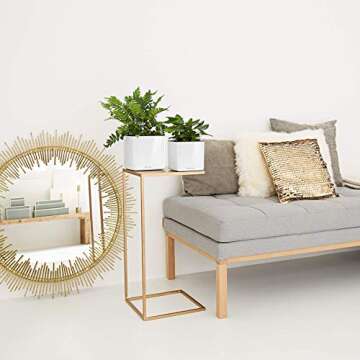 Lechuza Cube Glossy Self-Watering Planter - Scarlet Red 14"