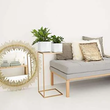 Lechuza Cube Glossy Self-Watering Planter - Scarlet Red 14"