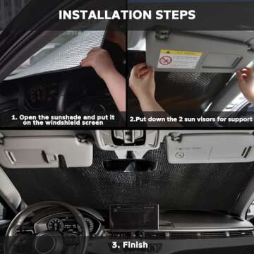 ZOIBV Honda CR-V Sun Shade - Perfect Fit & UV Shielding