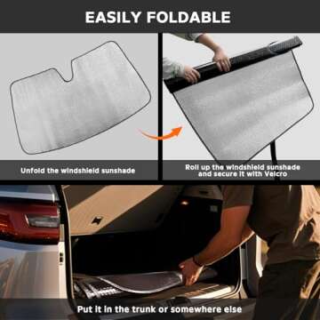 ZOIBV Honda CR-V Sun Shade - Perfect Fit & UV Shielding