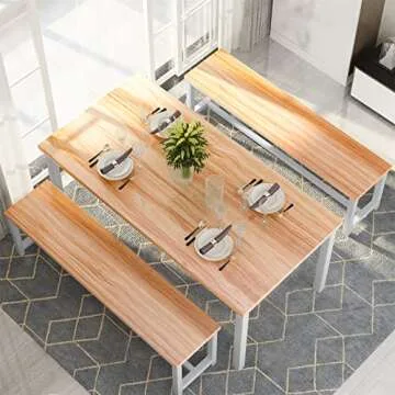 Recaceik 47" Dining Room Table Set for Small Spaces