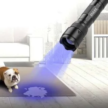 UV Flashlight BlackLight, DULEX 395 - 410nm UV Led Blacklight Flashlights and Rechargeable batteries Charger Set for Professional / Commercial Use