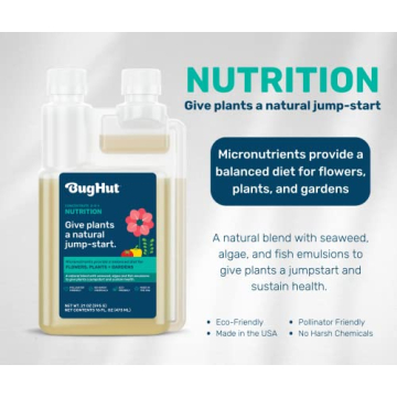 BugHut Organic Plant Food - Natural Fish Fertilizer 16 fl oz