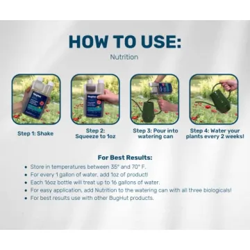 BugHut Organic Plant Food - Natural Fish Fertilizer 16 fl oz