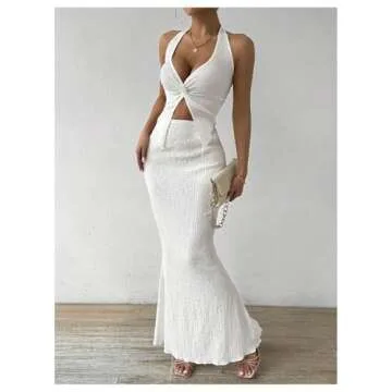 Stylish SOLY HUX Two Piece Twist Front Cami and Skirt Set