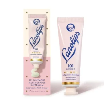 Lanolips 101 Ointment - Lanolin Lip Balm for Smooth, Hydrated & Healthy Lips - Multipurpose Lip Ointment with Lanolin Oil for Dry Lips, Cuticles & More - Original Superbalm (0.52 oz)