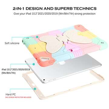 YINLAI for iPad 9th Generation Case,iPad 10.2 Inch Case,iPad 8th 7th Generation Case,iPad Air 3 Case...