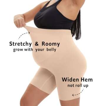 KUNINDOME Shapewear for Pregnancy, Nude, Large