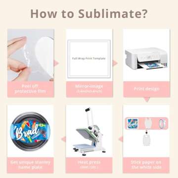 CraftPanel 30 PCS Sublimation Ornaments Blanks for Christmas