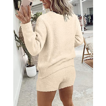 2024 Women's Fuzzy Fleece Pajama Set for Cozy Comfort